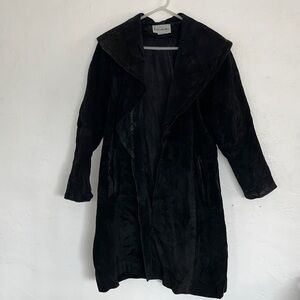Vintage Bagatelle Suede Leather Long Coat Jacket Women’s 6